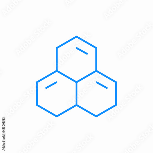 honeycomb bee icon sign vector