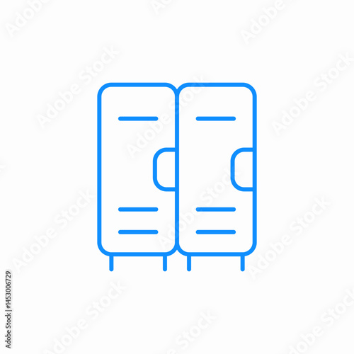 locker room icon sign vector