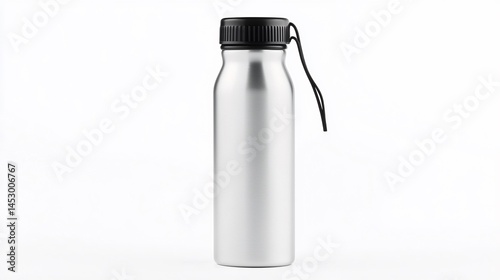 Silver water bottle photo