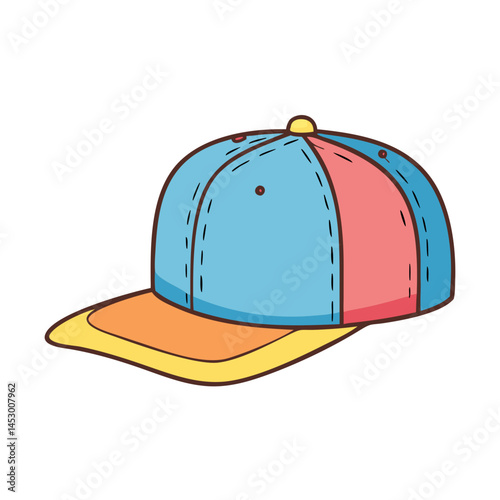 Illustration of a baseball cap headwear fashion accessory apparel hat head cover sport cap design