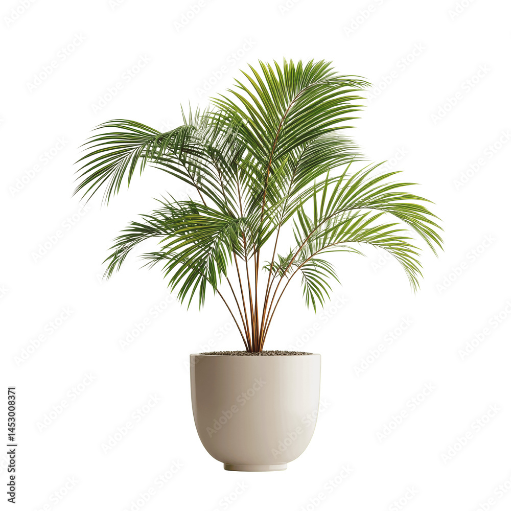 Elegant Kentia Palm in a Modern Pot - Indoor Plant Photography Elegant Kentia Palm in a Modern Pot - Indoor Plant Photography