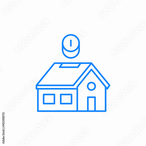 smart home icon sign vector