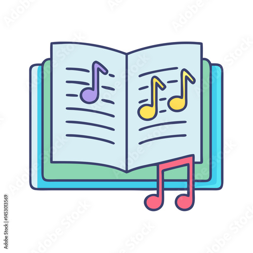 Music book notes sheet music education learning musical score song melody harmony composition read