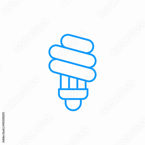 energy saver bulb icon sign vector