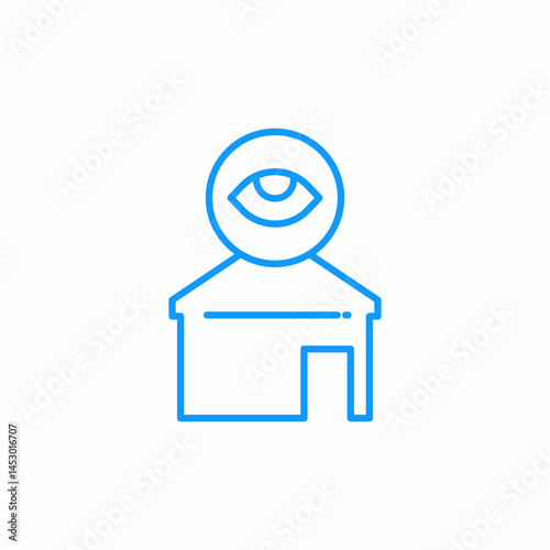 house survillance icon sign vector