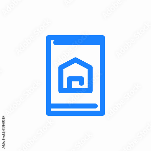 smart home application icon sign vector