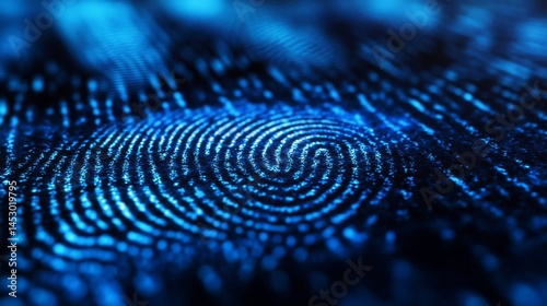 Identity, conceptual image. Finger print and DNA (deoxyribonucleic acid) scan illustrating physical evidence of human identity.