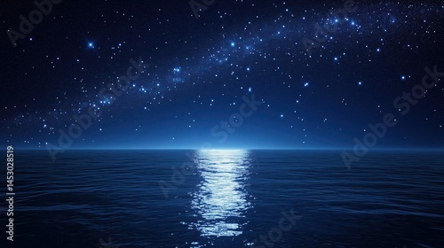 Starry Night Over the Ocean