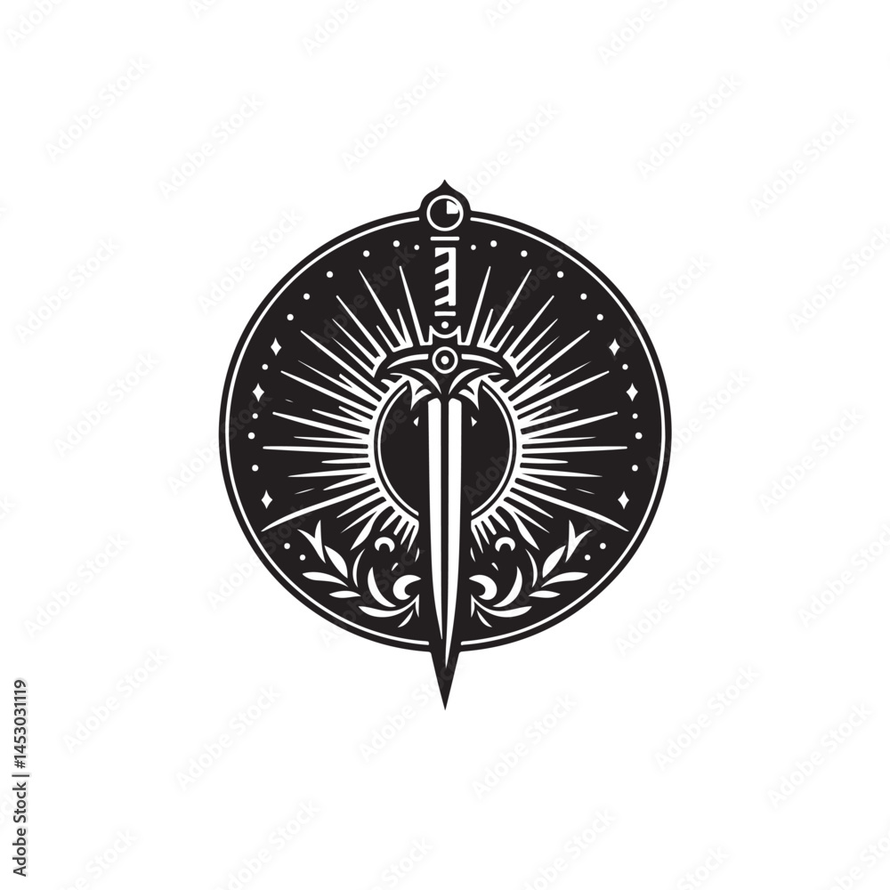 Naklejka premium The Sword of Damocles Vector (3).eps