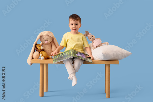 Cute little boy with pillow...