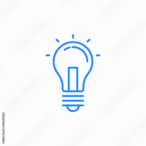 idea light bulb icon sign vector