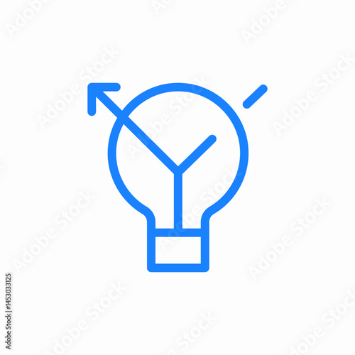 idea bulb icon sign vector