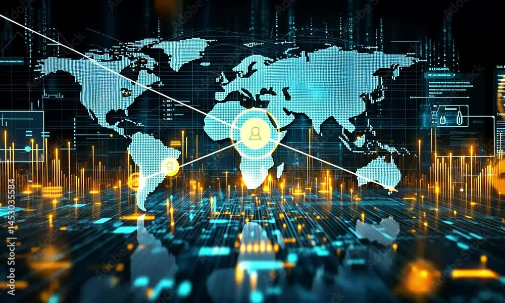 Global network connectivity visualization