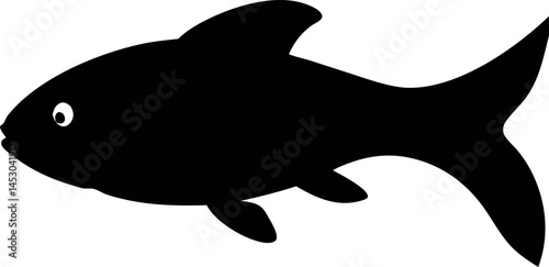 Fish icon. Fish icon vector. Fish sillhoutte. 