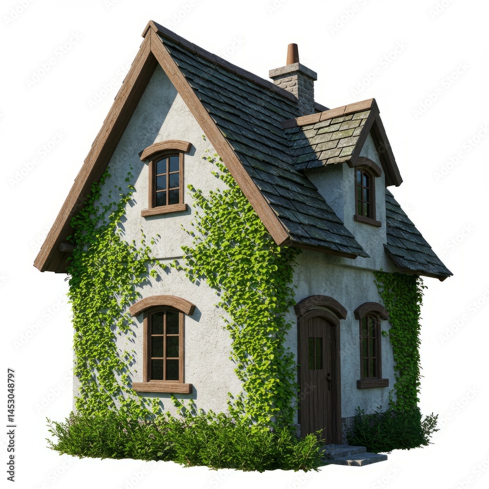 Obraz premium house on a white background