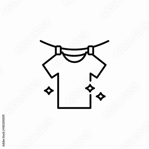 clothes drying icon sign vector