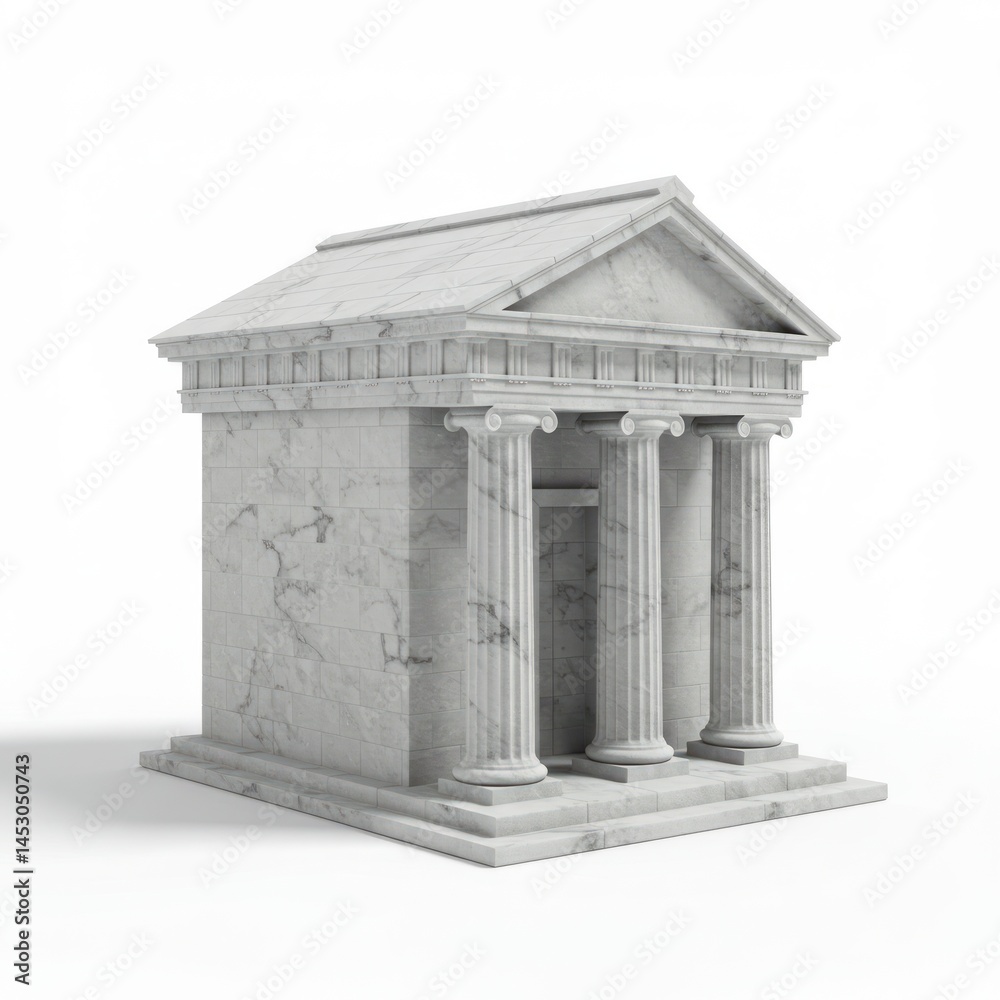 Obraz premium house on a white background