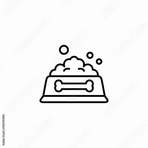 dog food icon sign vector