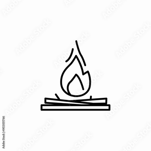 fire flame icon sign vector
