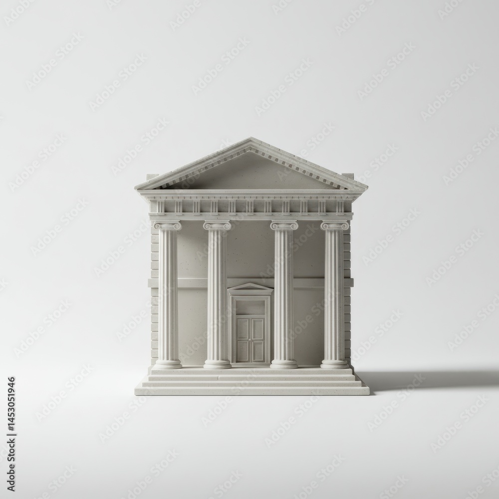Obraz premium house on a white background