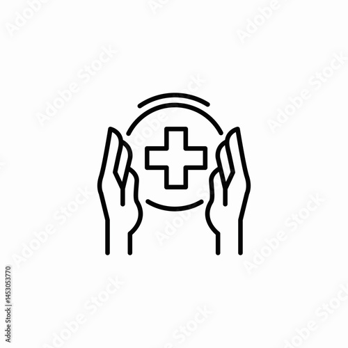 medical support icon sign vector