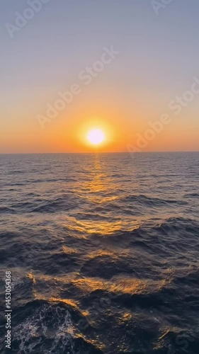 Scenic Sunset Over Tranquil Landscape 