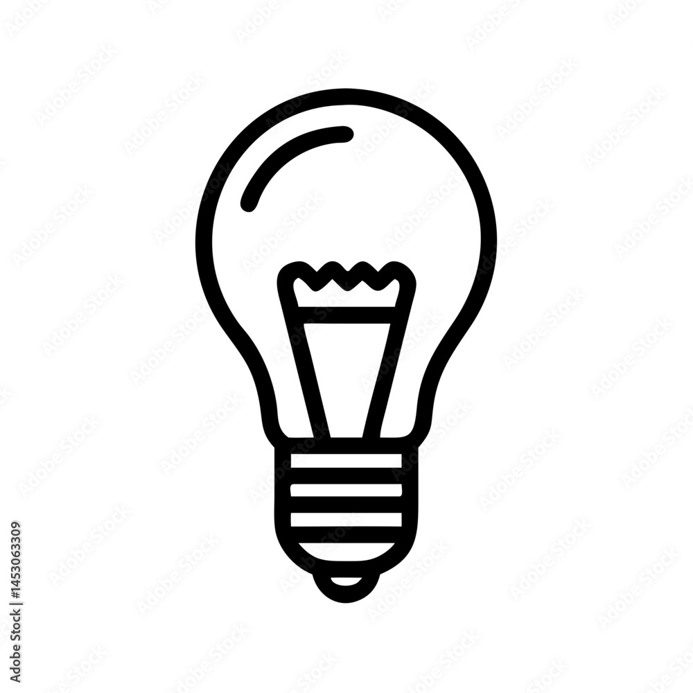 Icon of a Light Bulb Icon of a Light Bulb