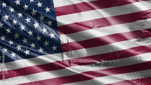 American flag waving animation. united states of america flag waving animation for the background of the american national event, independence day, greeting, opening video
