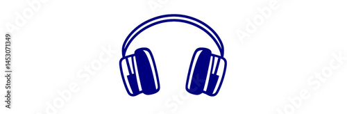 In thin line black color, ear muffs icons are shown as flat simple modern symbols illustration