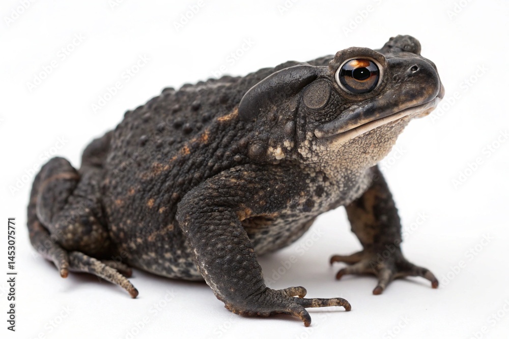 black-toad isolated on white background black-toad isolated on white background