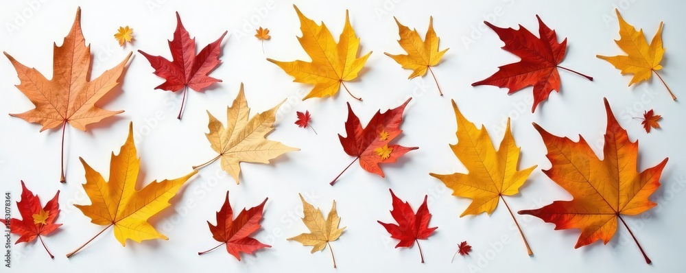 Dried winter leaves scattered on white surface with hints of autumn colors, colors, natural Dried winter leaves scattered on white surface with hints of autumn colors, colors, natural