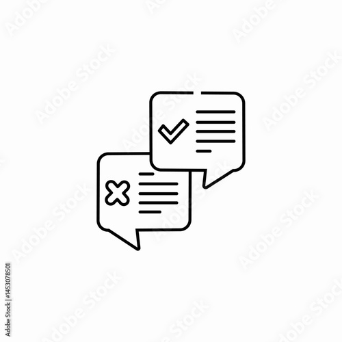 chat survey icon sign vector