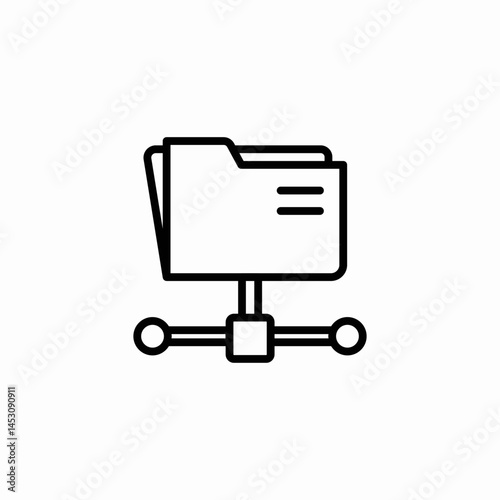 folder interface file storage data folders icon sign vector