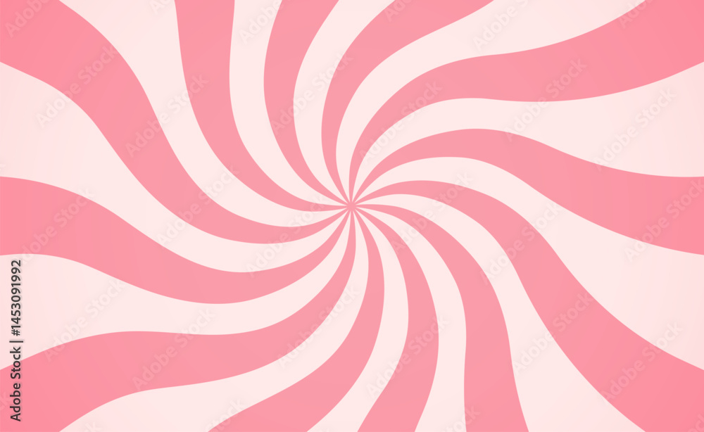 Candy cream background pink pattern. Candy ice cream texture swirl spiral sweet strawberry vector cartoon wavy backgound