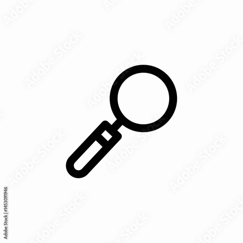 magnifying glass search zoom icon sign vector