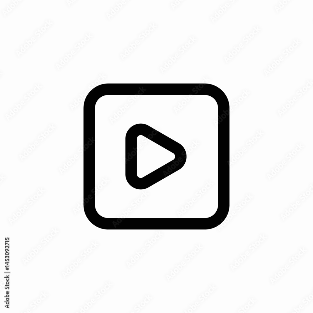play button video audio start icon sign vector play button video audio start icon sign vector
