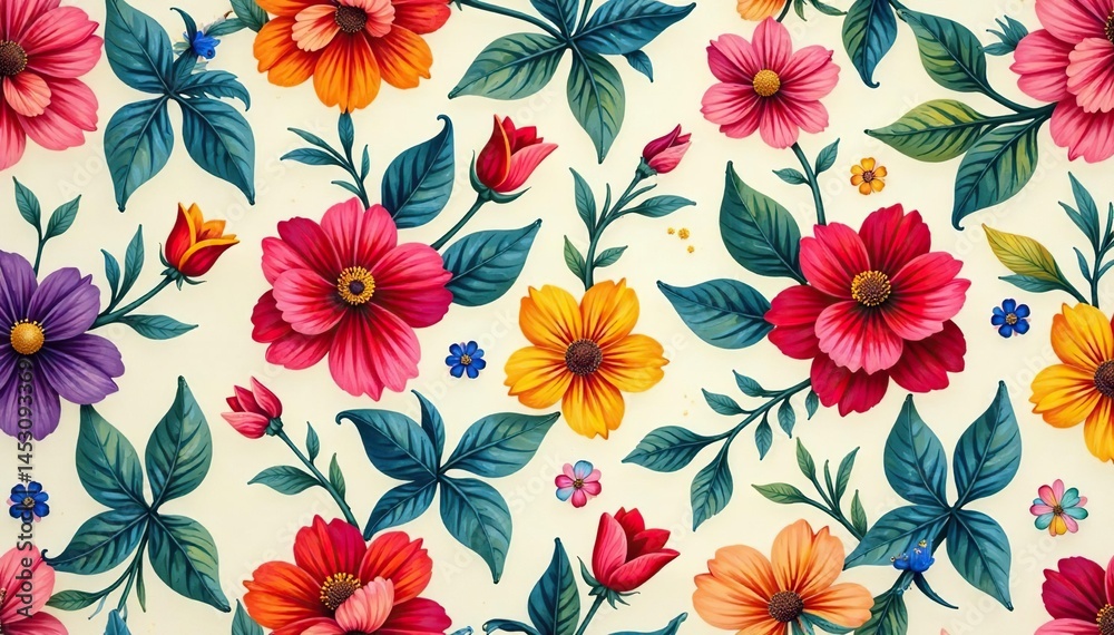 Abstract floral pattern, repeating seamlessly , retro, texture, contemporary Abstract floral pattern, repeating seamlessly , retro, texture, contemporary
