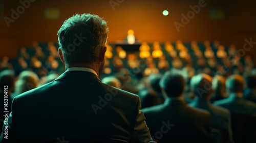 Wallpaper Mural Attendees listening to speaker at event. Torontodigital.ca