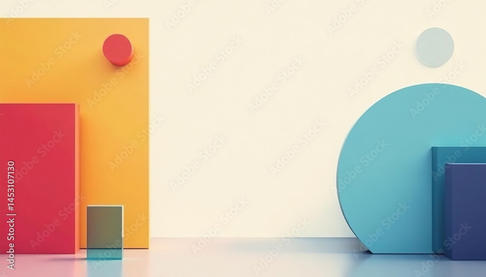 Simple geometric shapes on a neutral background , order, line, triangle Simple geometric shapes on a neutral background , order, line, triangle