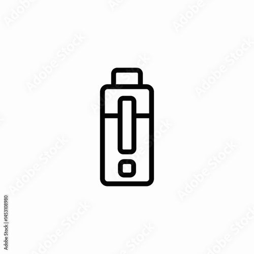 battery warning icon sign vector
