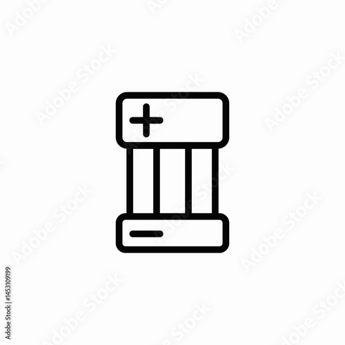cell battery icon sign vector