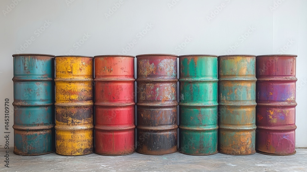Containers for sealed waste disposal set against white Containers for sealed waste disposal set against white