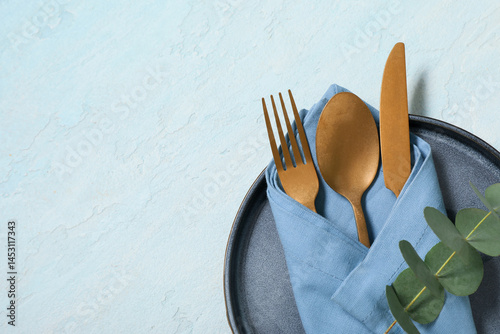 Beautiful table setting wit...