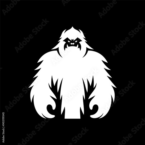 Clean Line Yeti Face Logo