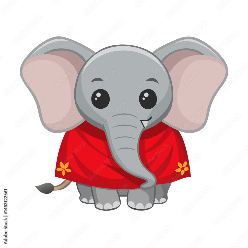 Naklejka premium Elephant: The Majestic Giant of the Animal Kingdom