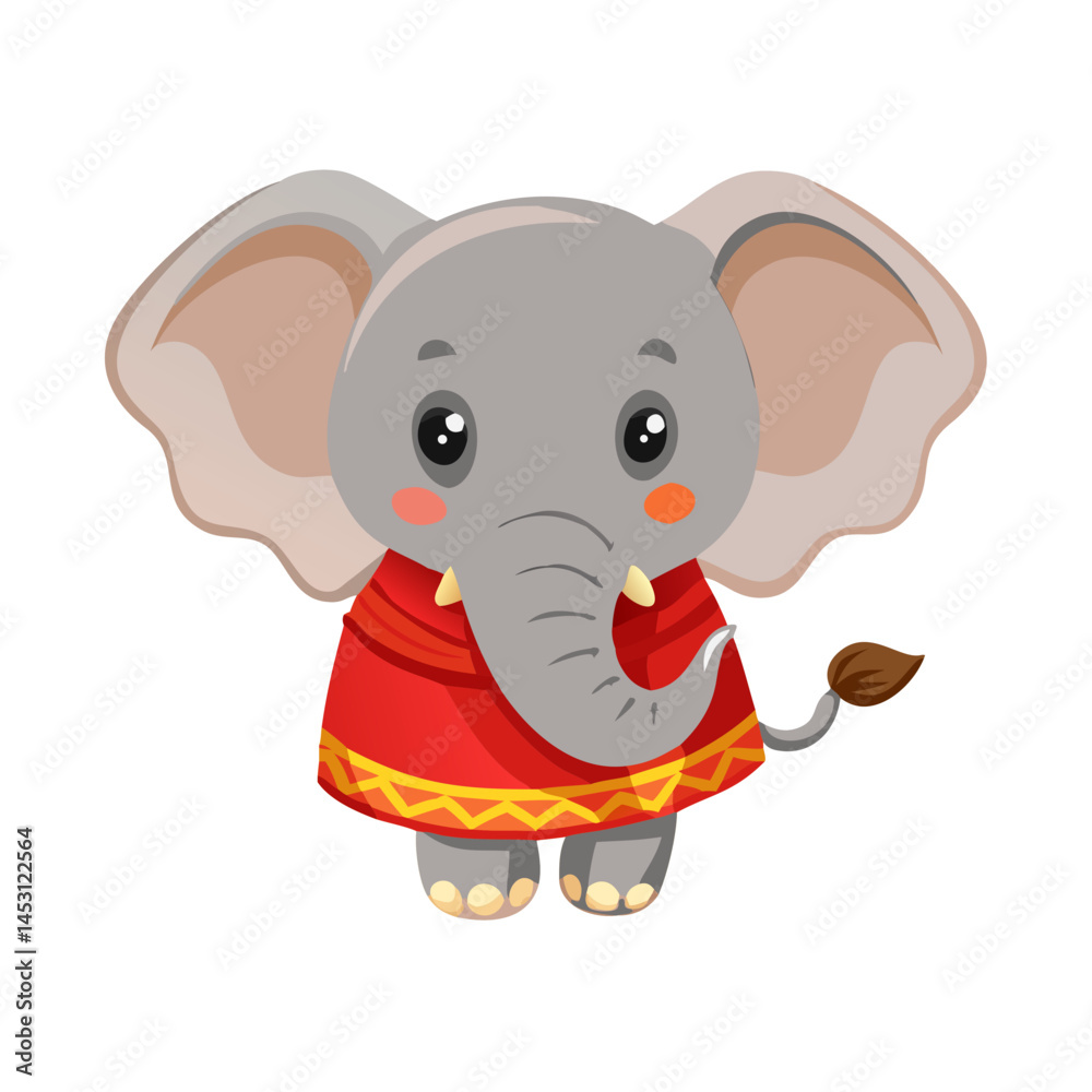 Naklejka premium Elephant: The Majestic Giant of the Animal Kingdom