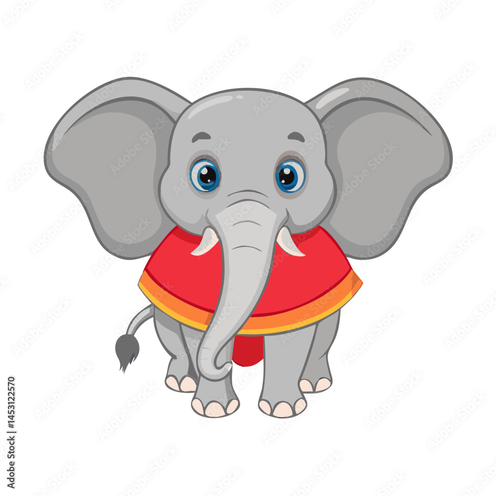 Naklejka premium Elephant: The Majestic Giant of the Animal Kingdom