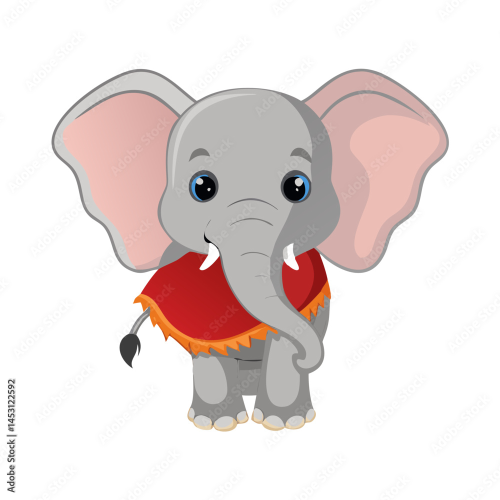 Naklejka premium Elephant: The Majestic Giant of the Animal Kingdom