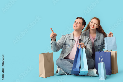 Beautiful young couple with...