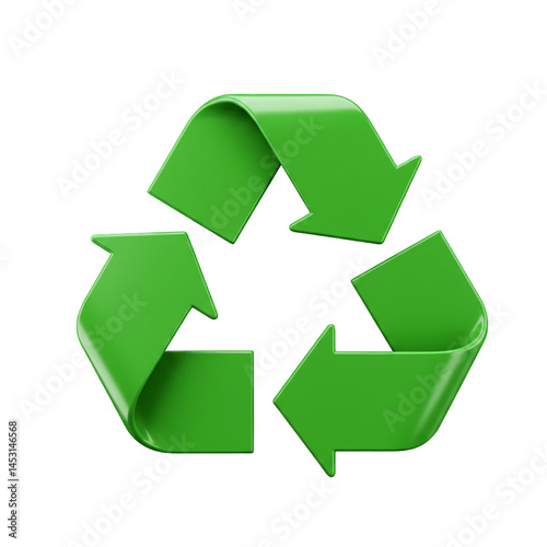 3d recycle symbol isolated